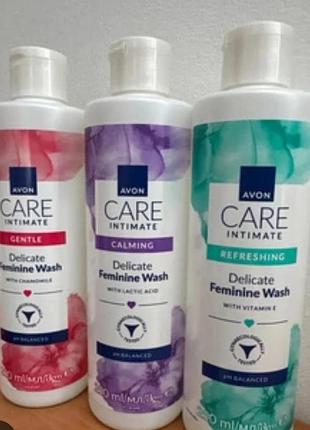 Засоби для інтимної гігієни avon care delicate feminine wash з ромашкою, молочною кислотою та вітаміном е, 250 мл