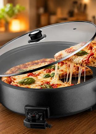 Сковорода для пиццы pizza pan r.5405 raf / электросковорода для пиццы с антипригарным покрытием / сковорода с крышкой и