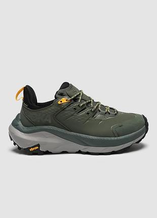 Hoka one one kaha 2 low gtx olive | кросівки хакі шкіряні | 41–45