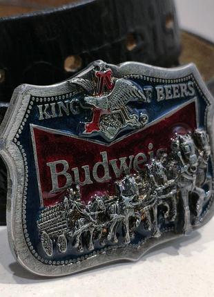 Винтажный байкерский ковбойский вестерн ремень budweiser usa