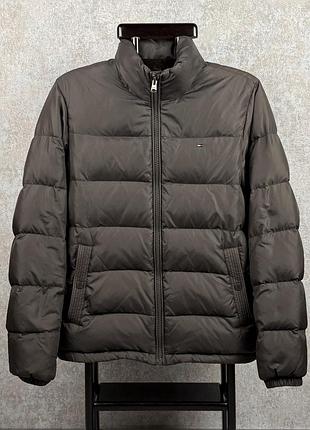 Чоловічий пуховик tommy hilfiger сірий