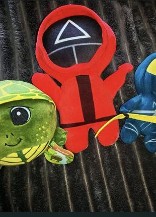 М'яка іграшка ніндзяго, кальмар, черепаха
