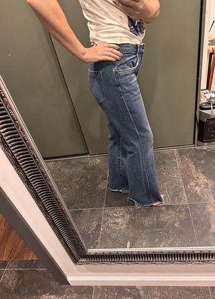 Жіночі джинси zara кльош сині