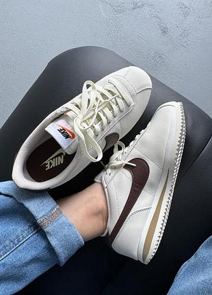 Трендові nike cortez beige/brown 🤎 3