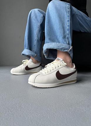 Трендові nike cortez beige/brown 🤎 10