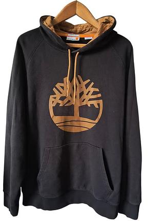 Коричневе чоловіче худі timberland regular fit (xxl) кофта в стилі vintage look