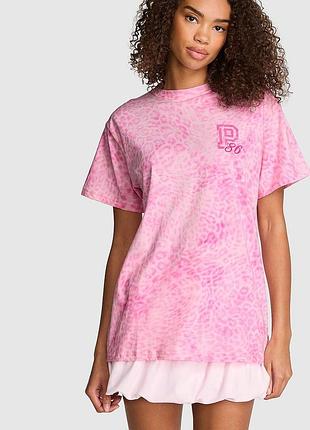 Жіноча футболка вільного крою victoria's secret pink