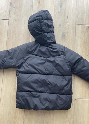 Куртка дитяча zara 110 чорна сіра пуховик 4