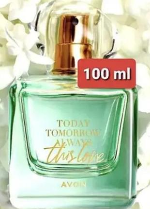 Парфумована вода avon this love, 100 мл, для жінок