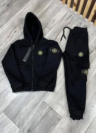 Теплий костюм stone island