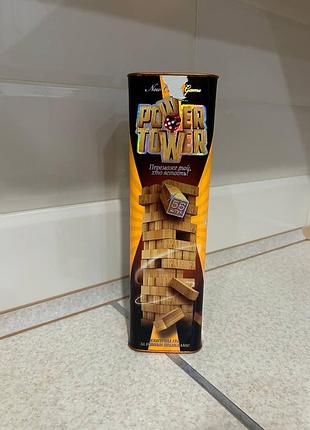 Настільна гра power tower дженга з кубиком