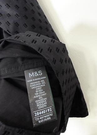 Нова чорна фактурна сорочка marks&spencer 4