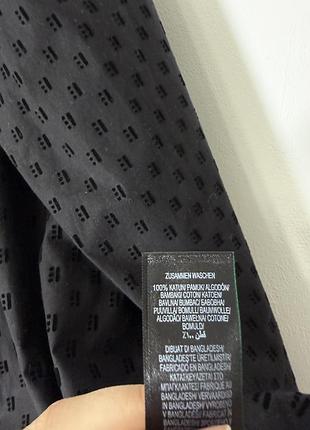 Нова чорна фактурна сорочка marks&spencer 5