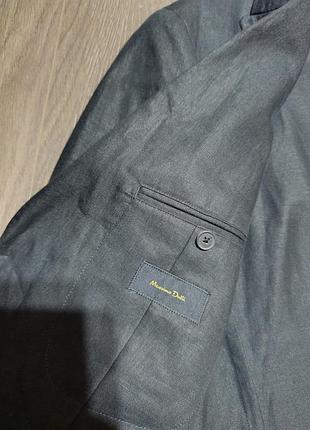 Пиджак льняной massimo dutti батал 7