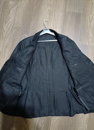Пиджак льняной massimo dutti батал 6