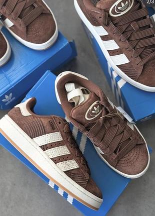 Кросівки жіночі  adidas campus коричневі, довжина устілки 27,5 см