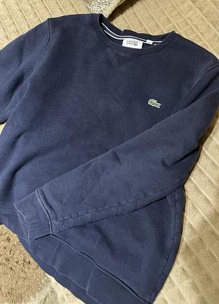 Кофта lacoste синя, розмір s-m