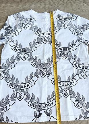 Футболка дитяча burberry біла з принтом 140-146