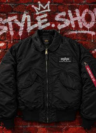 Куртка чоловіча alpha industries cvu-45 чорна