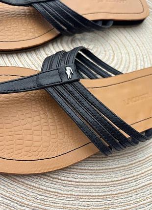Шкіряні шльопки lacoste 5