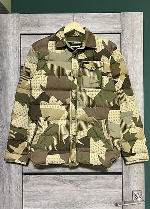 Пухова стьобана куртка-сорочка penfield eska down insulated jacket чоловіча мікропуховик осіння стьоганка