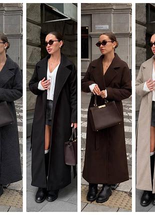 Пальто максі у стилі max mara