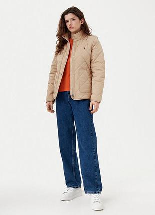 Куртка жіноча u.s. polo assn. стьобана бежева