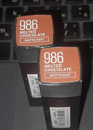 Помада для губ maybelline new york superstay matte ink liquid lipstick, 986 melted chocolate