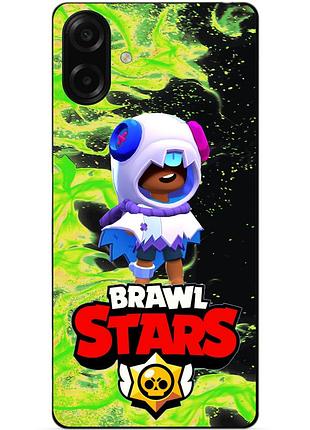 Силіконовий бампер чохол для samsung a07s з героєм бравл леон хэллоуинский brawl