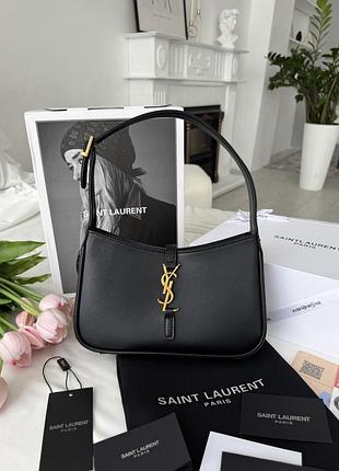 Yves saint laurent hobo le 5 a 7 black/gold 24х15х6