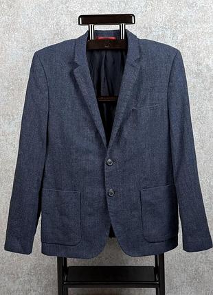 Чоловічий піджак hugo boss синій, розмір 52