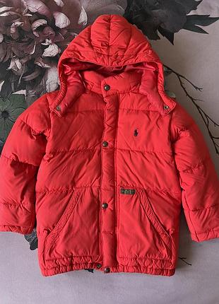 Пуховик дитячий polo ralph lauren зимовий червоний