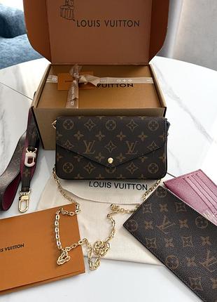 Louis vuitton felicie pochette brown