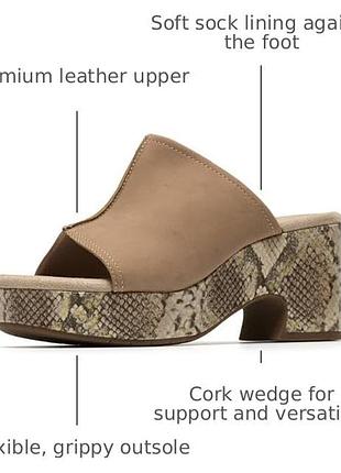 Clarks шлепанцы, сабо, оригинал, большой размер женской обуви 42, 43, 28 см.