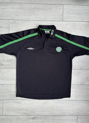 Футбольная футболка поло джерси тенниска винтаж селток fc celtic umbro vintage football shirt soccer jersey vintage mens size l л размер оригинал