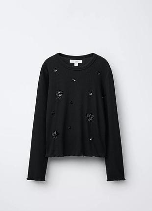 Реглан в рубчик zara 13-14 років 164 кофта лонгслів