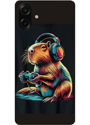 Силіконовий бампер чохол для samsung a07s капибара