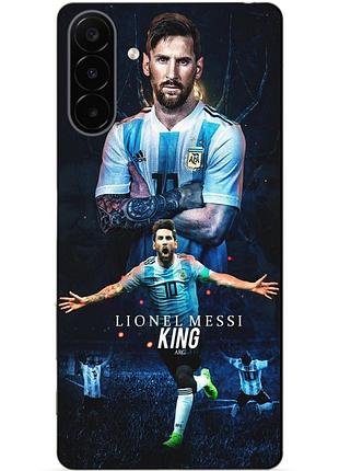 Силіконовий чохол бампер для samsung a18 з малюнком messi or мессі