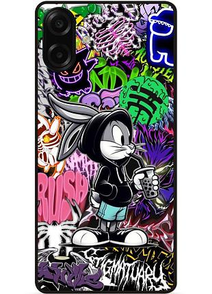 Силіконовий чохол бампер для samsung a07s з малюнком малий вухань bugs bunny