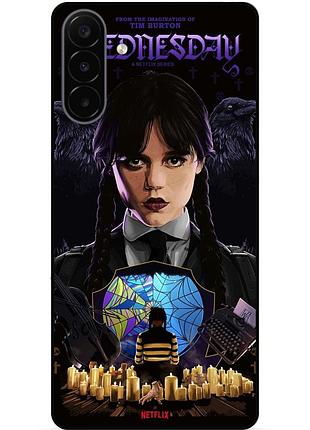 Чохол силіконовий бампер для samsung a18 з малюнком уенздей wednesday