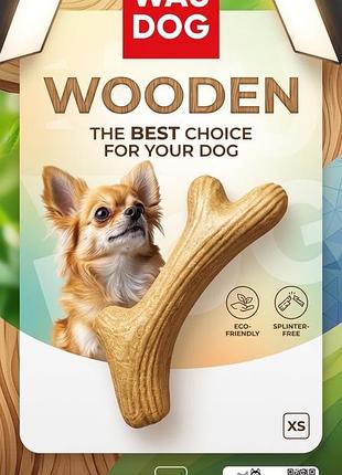 Іграшка для собак gigwi wooden antler рог жевательный