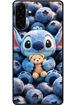 Силиконовый чехол бампер для samsung a18 stitch лило и стич