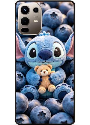 Силиконовый чехол бампер для infinix note 50 pro plus 5g (x6856) stitch лило и стич
