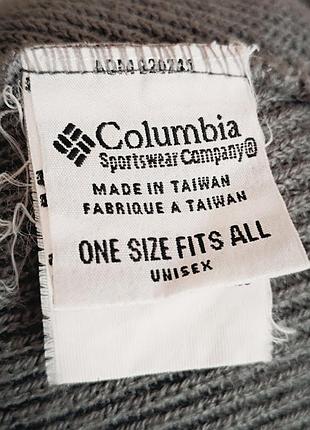 Шапка бини унисекс серая columbia 3