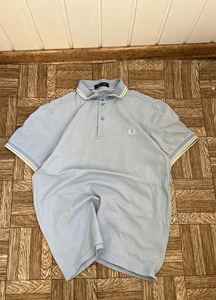Поло чоловіче fred perry блакитне