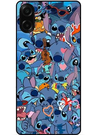 Силіконовий бампер чохол для samsung a08 з картинкою стіч stitch