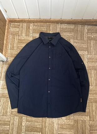 Чоловіча тренінгова сорочка jack wolfskin синя