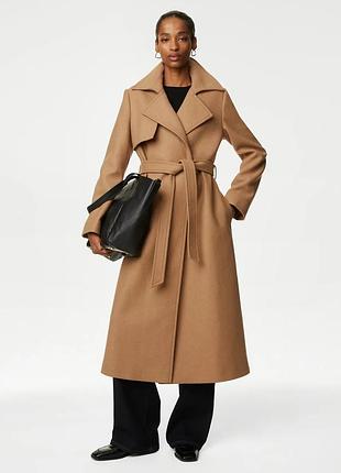 Жіноче вовняне пальто autograph від m&s l
