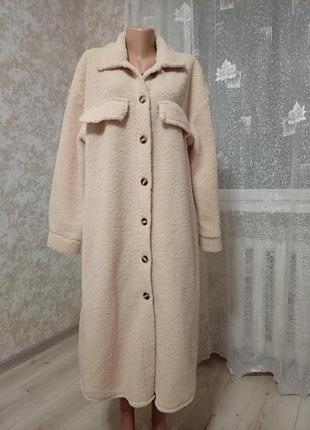 Женская тедди рубашка - кардиган, shein