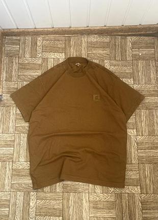 Чоловіча футболка carhartt коричнева